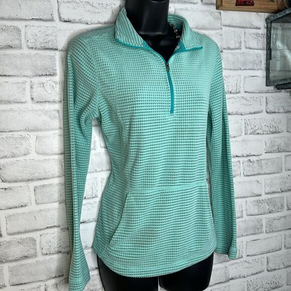 Tek Gear Turquoise Ribbed Half Zip Sweatshirt Size XS - Picture 1 of 4